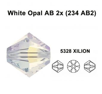 5328  - White Opal AB 2x - 20 ks