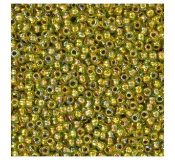 Toho - 11/0 - Gold-Lined Rainbow Peridot