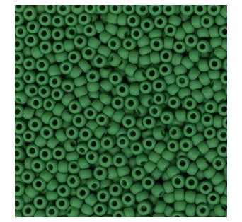 Toho - 11/0 - Opaque-Frosted Pine Green