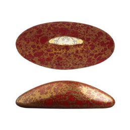 Kabošon - Athos® par Puca® 20x10x6mm - 93210/15496 (OPAQUE CORAL RED BRONZE)