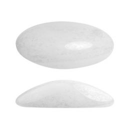 Kabošon - Athos® par Puca® 20x10x6mm -03000/14400 (OPAQUE WHITE CERAMIC LOOK)